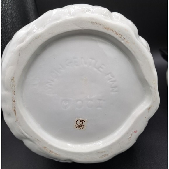 Vtg Fitz & Floyd (Omnibus Division) Snow Gentleman Cookie Jar - Picture 8 of 8